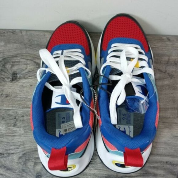 Champion Mens 93Eighteen SP Color Block Sneaker Black Multi Size 9.5 - Picture 3 of 11